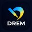 DREM Game logo with a modern blue and yellow gaming icon
